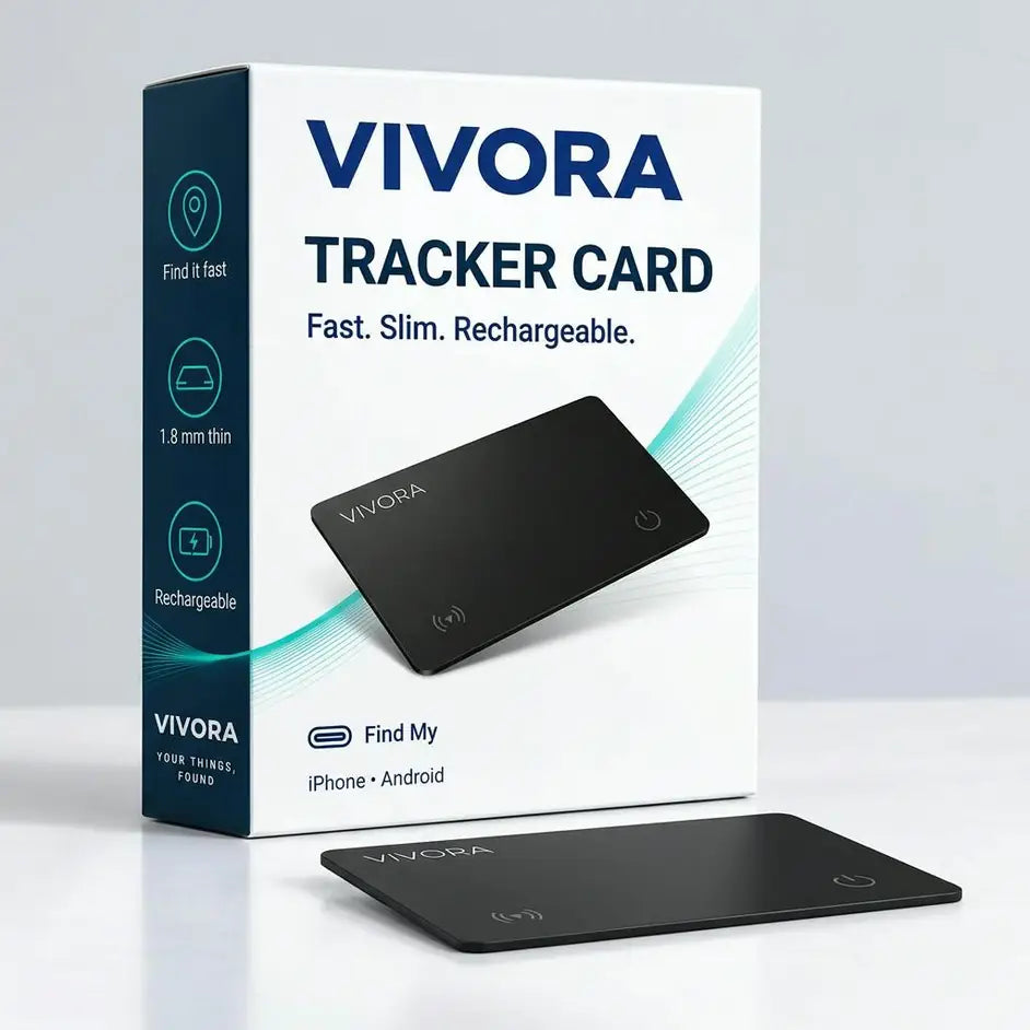 Vivora TrackCard™ – Wallet Tracker Card, No Subscription (Android/Apple)