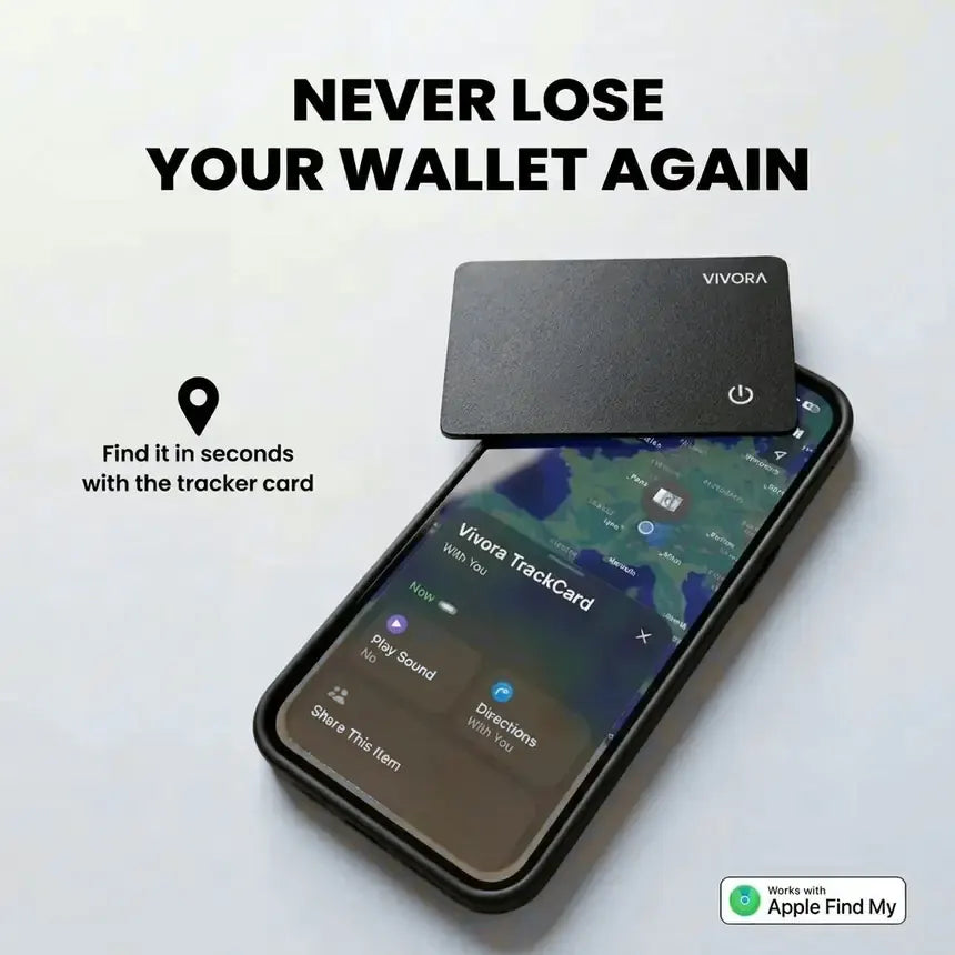 Vivora TrackCard™ – Wallet Tracker Card, No Subscription (Android/Apple)