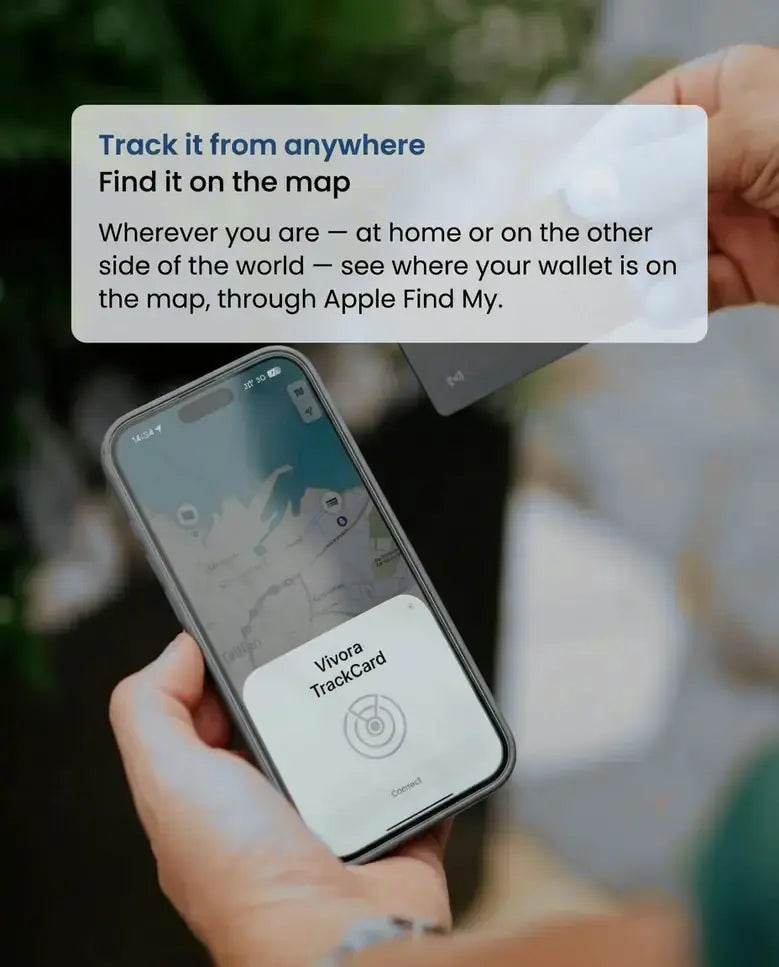 Vivora TrackCard™ – Wallet Tracker Card, No Subscription (Android/Apple)