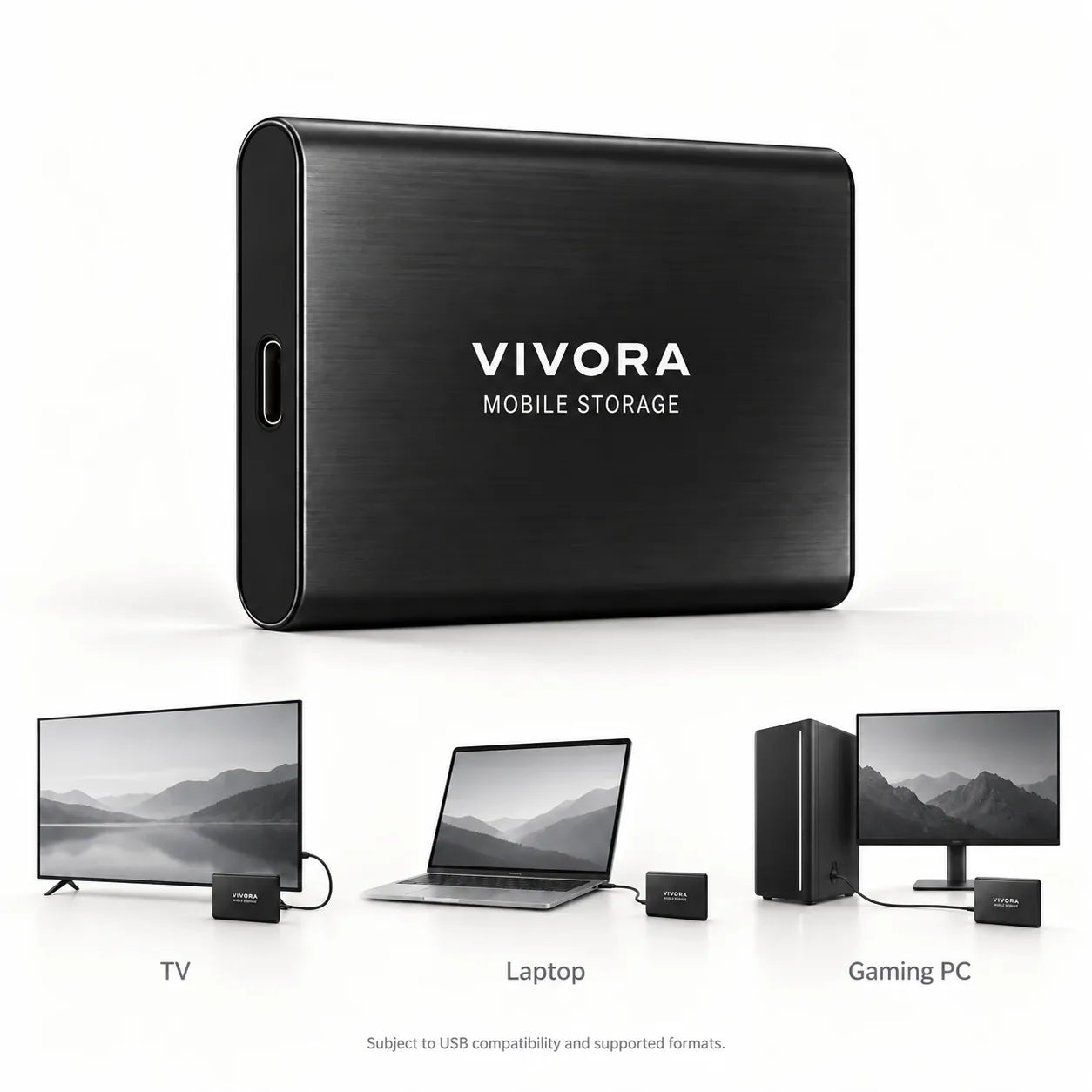 Vivora VaultSSD™ – USB-C External SSD