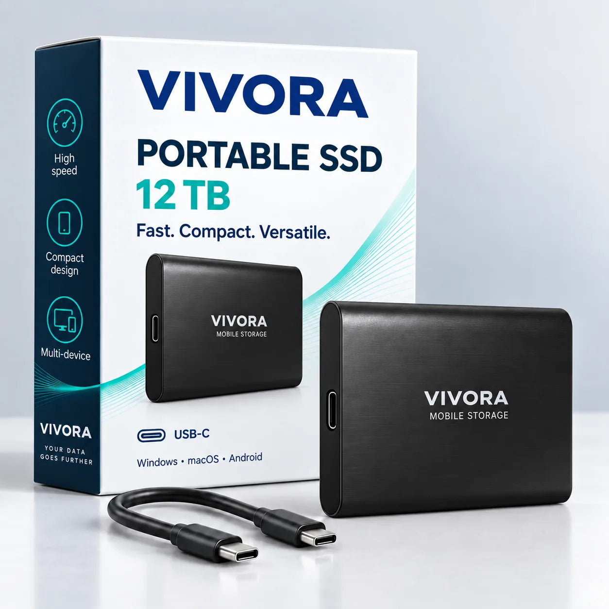 Vivora VaultSSD™ – USB-C External SSD